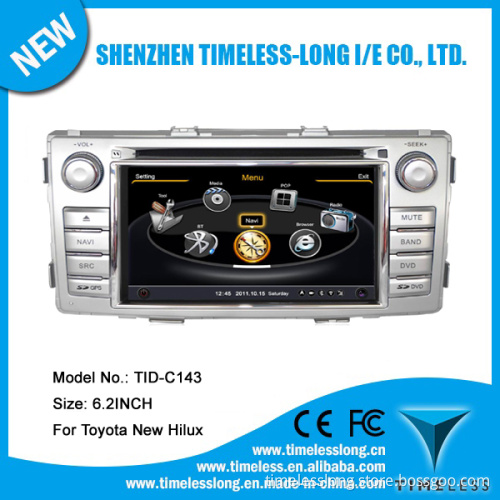 2 DIN Car DVD Player for Toyota Hilux 2012 with Built-in GPS A8 Chipset RDS Bt 3G/WiFi DSP Radio 20 Dics Momery (TID-C143)